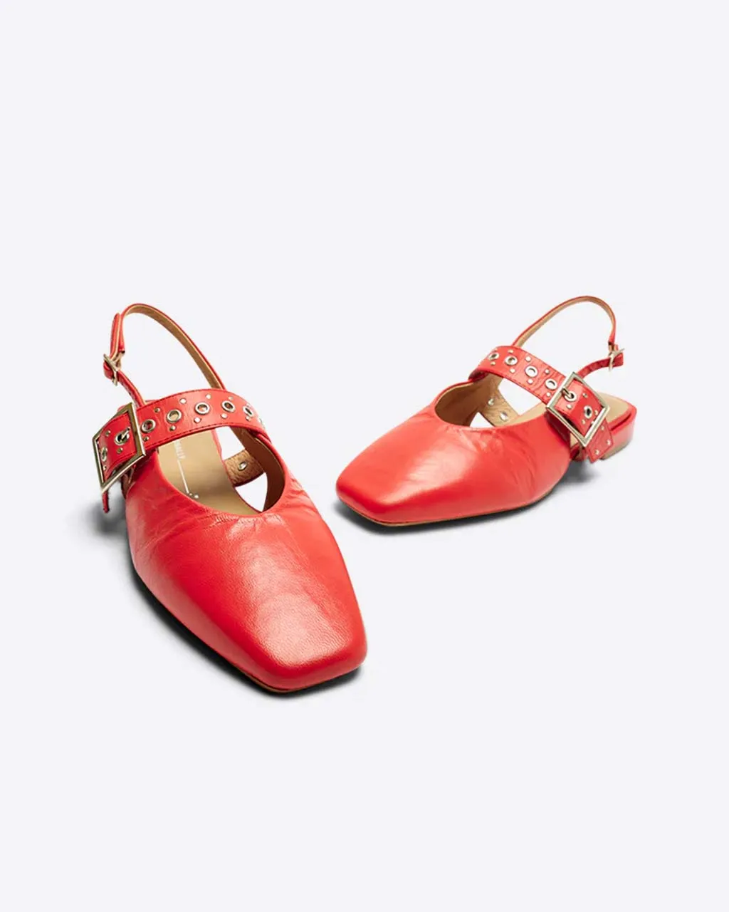 Pearl Slingback Ballet Flat - Cherry sold by ban.do