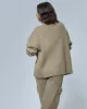 Raven Knitted Zip Up Cardigan - Biscuit sold by ban.do