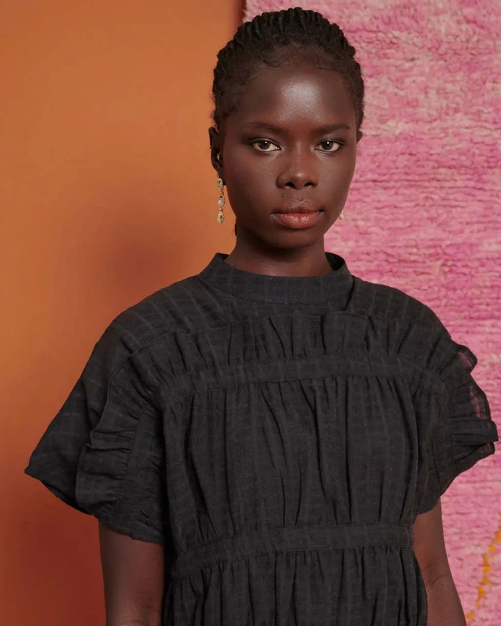 Yasmin Ruched Mini Dress - Coal Black sold by ban.do product image thumbnail 3