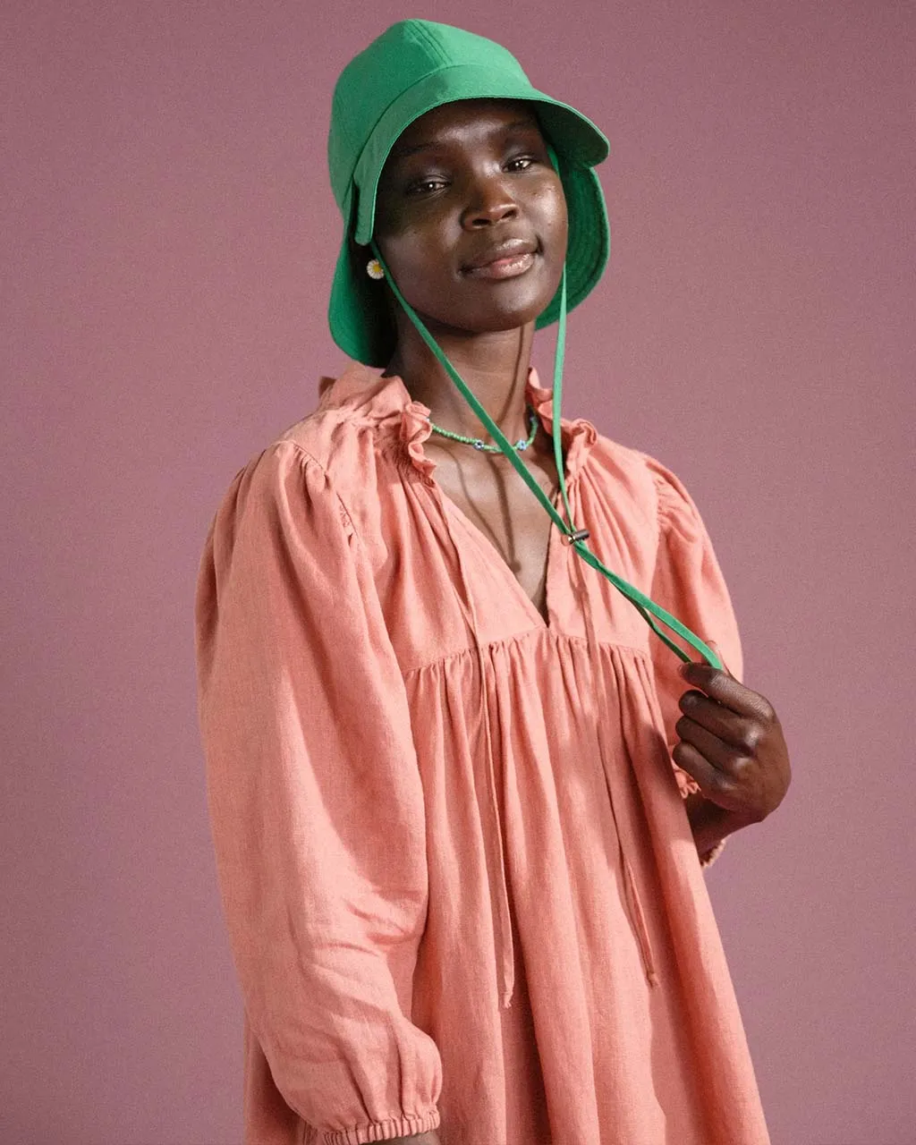 Tulip Bucket Hat - Kelly Green sold by ban.do