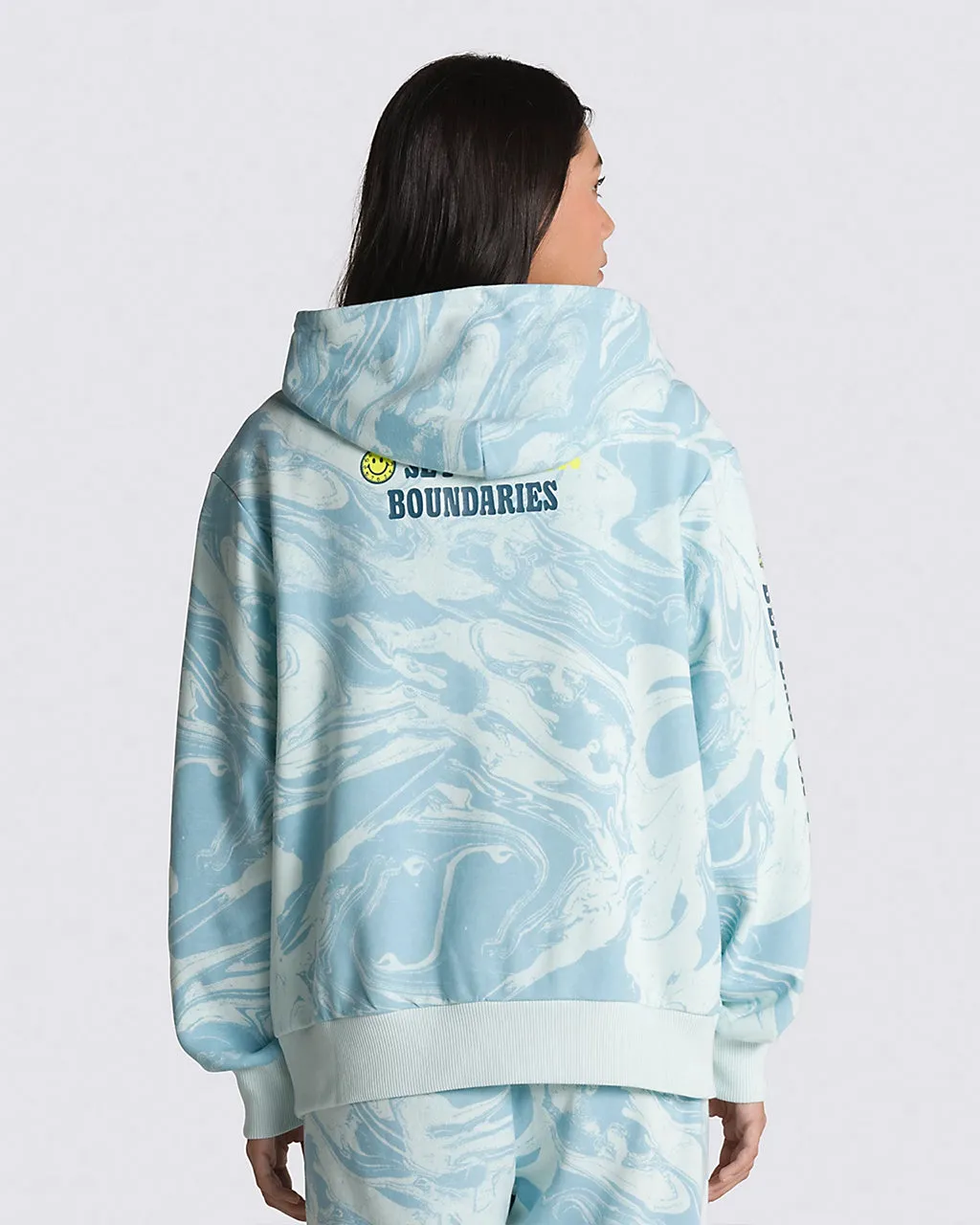 Marble Print Hoodie - Blue Glow sold by ban.do product image thumbnail 3