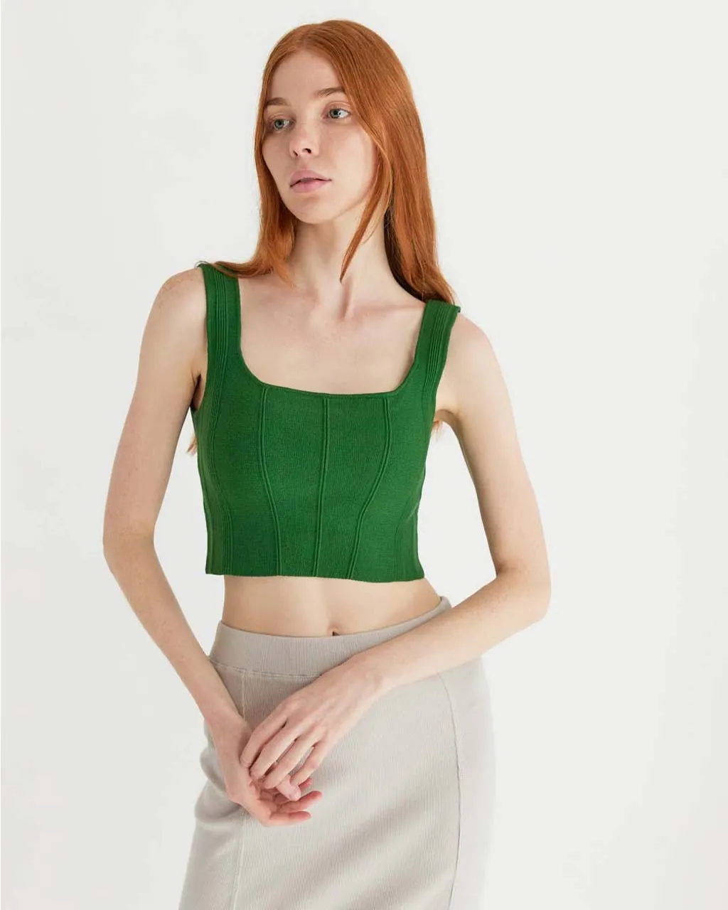 The Millie Top - Green sold by ban.do product image thumbnail 2