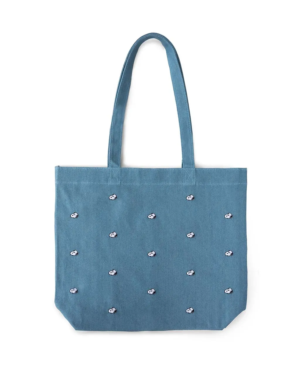 Snoopy Embroidered Denim Tote Bag sold by ban.do product image thumbnail 2