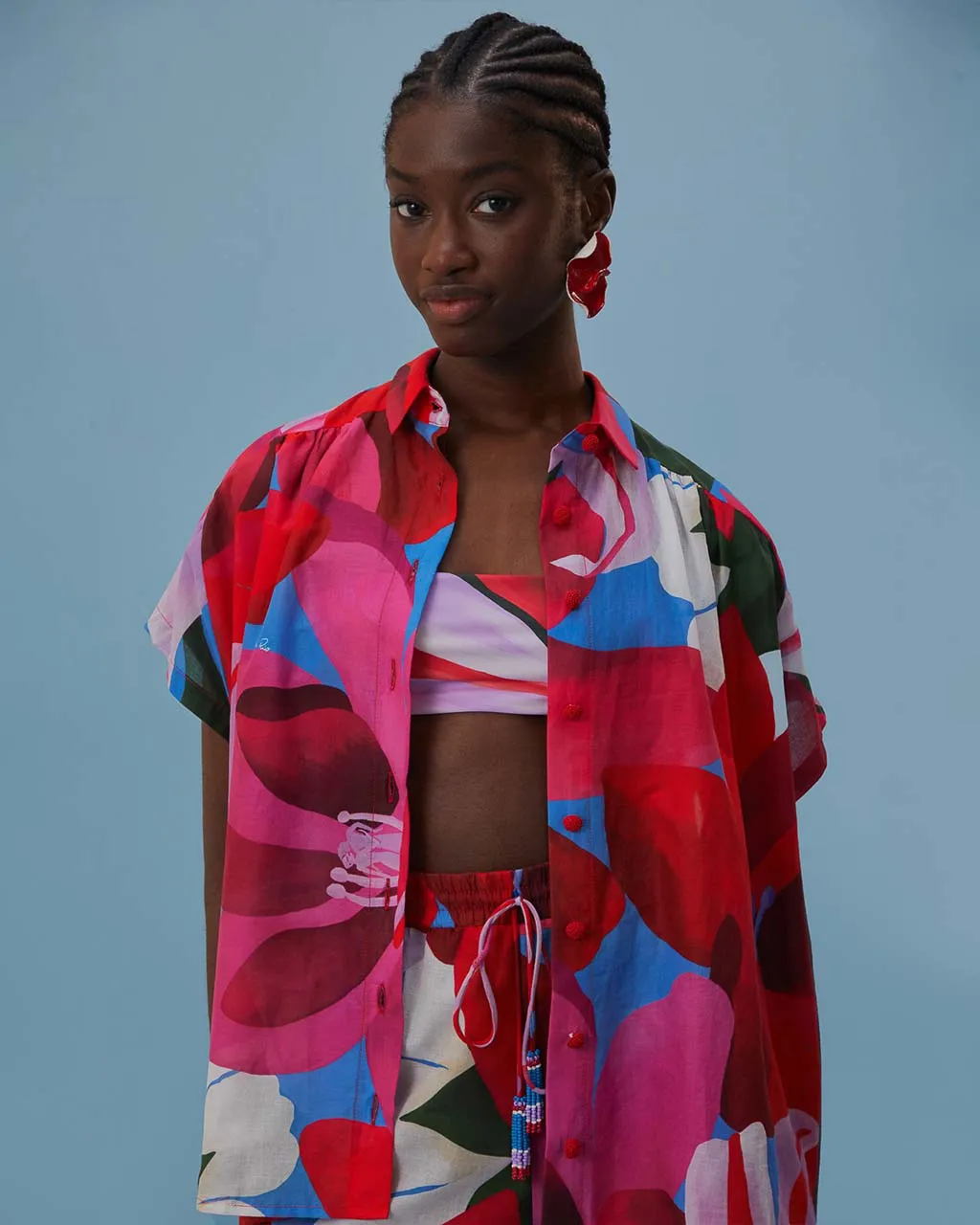 Watercolor Floral Shirt sold by ban.do