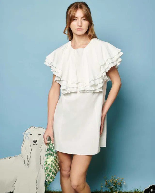 Collie Mini Dress - Pearled Ivory sold by ban.do