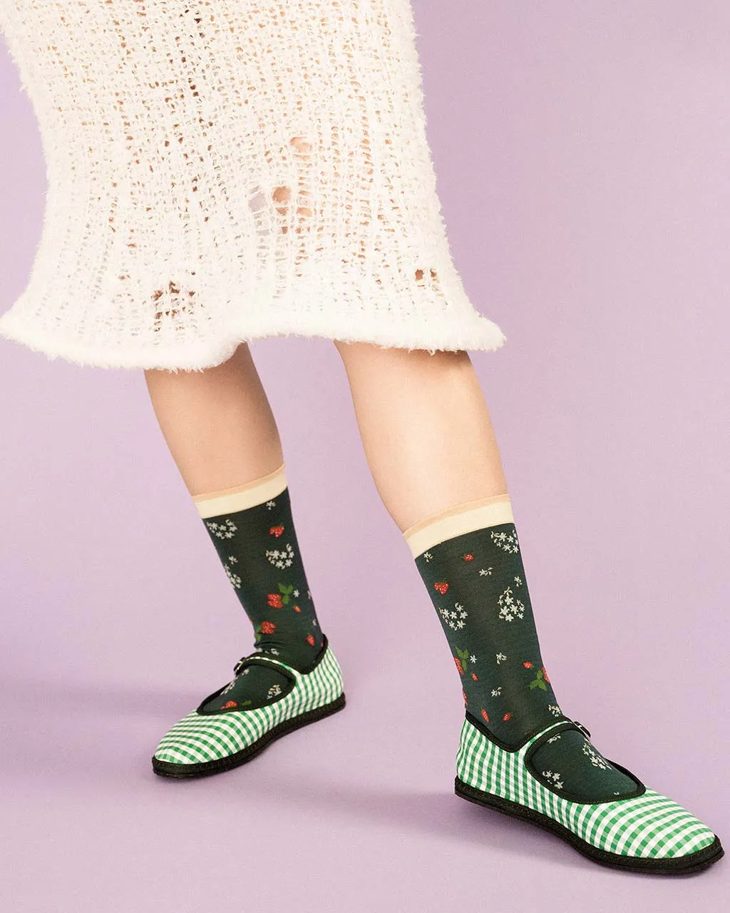 Fresa Crew Socks - Green sold by ban.do