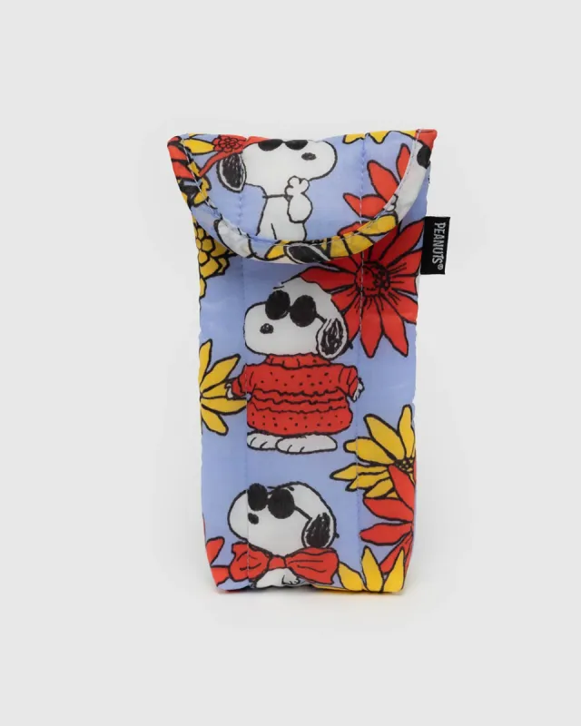 Puffy Glasses Sleeve - Floral Snoopy sold by ban.do