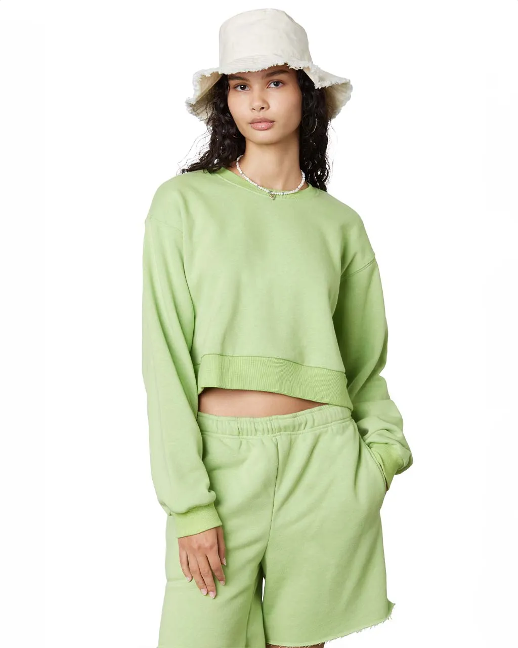 Cropped Pullover - Matcha sold by ban.do