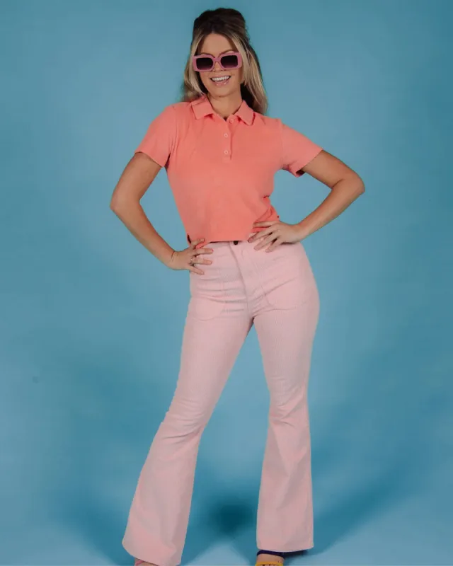 Powder Pink Bell Bottoms sold by ban.do