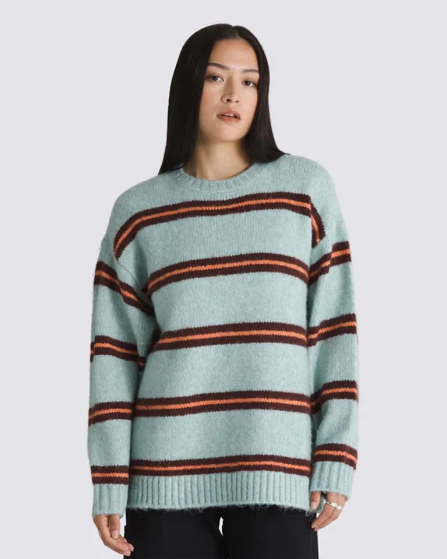Suzie Stripe Crew Sweater sold by ban.do