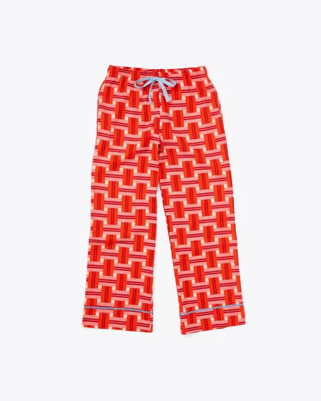 Leisure Pants - Basket Plaid sold by ban.do