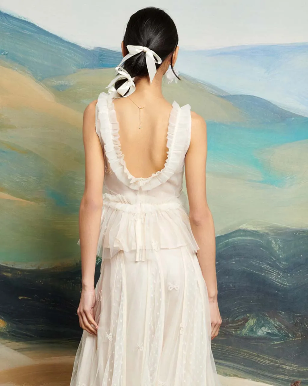 Jolene Tulle Ruffle Top sold by ban.do product image thumbnail 2