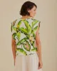 Off-White Summer Foliage T-Shirt sold by ban.do