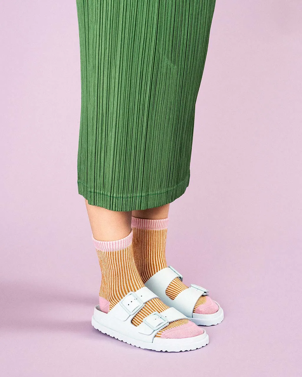 Umbrella Short Crew Socks - Cantaloupe sold by ban.do product image thumbnail 2