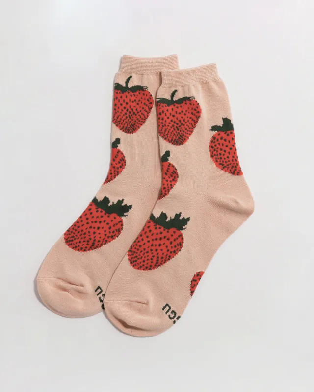 Crew Socks - Strawberry made by ban.do
