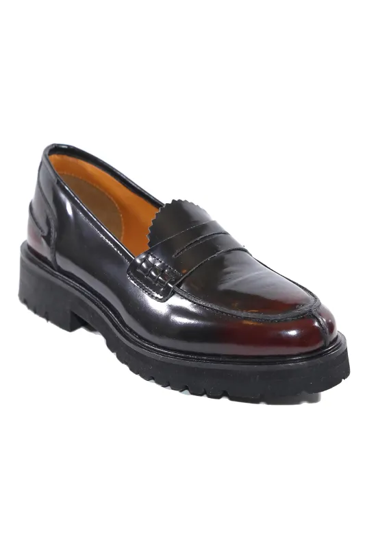 Alder Burgundy Leather Loafer sold by Band of Gypsies