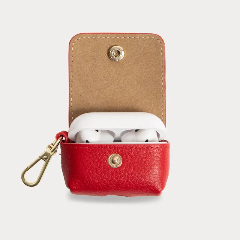 Avery AirPods Clip-On Pouch - Red/Gold made by Bandolier