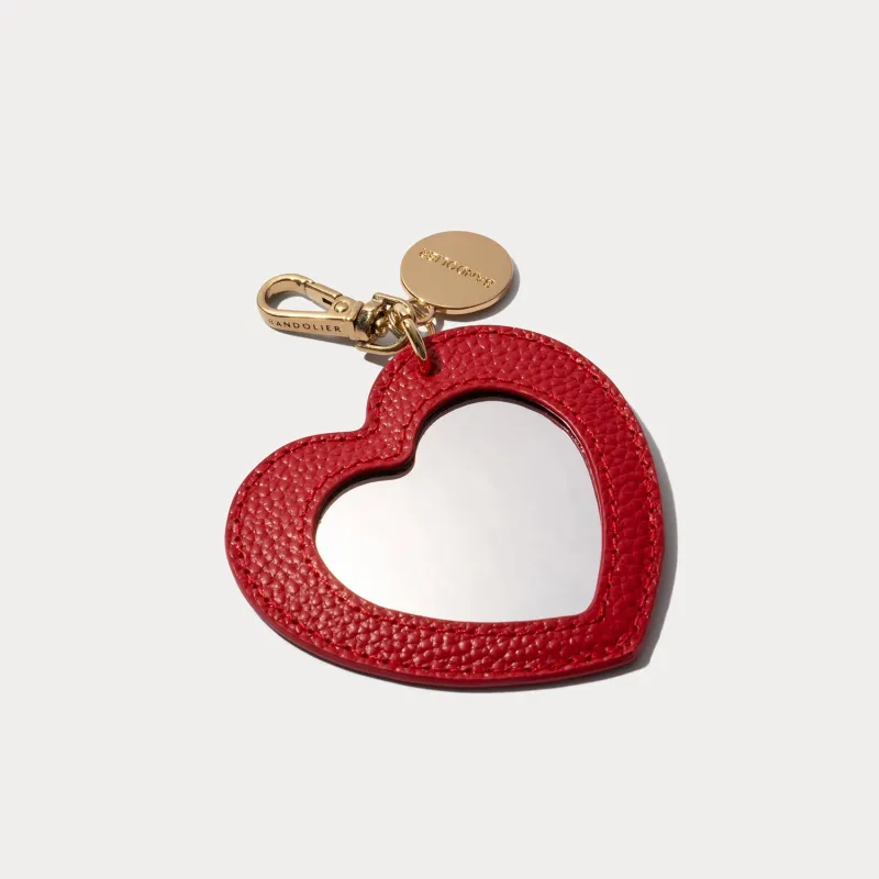 Mirror Heart Charm - Red/Gold made by Bandolier