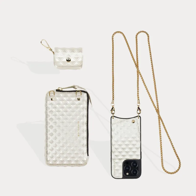 Sheila Set - Creme/Gold made by Bandolier