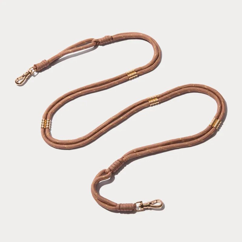 Layla Rope Strap - Tan/Gold sold by Bandolier