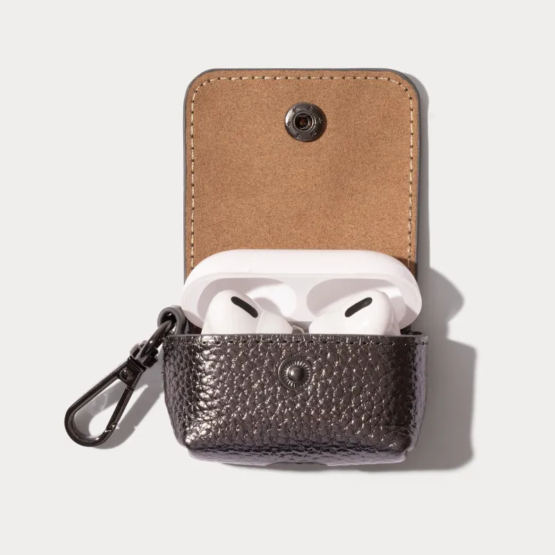 Avery AirPods Clip-On Pouch - Metallic Pewter/Pewter made by Bandolier