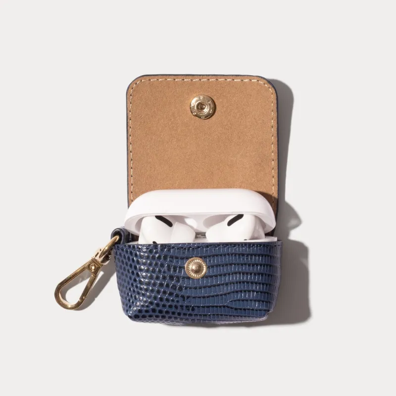 Avery AirPods Clip-On Pouch  - Indigo/Gold made by Bandolier