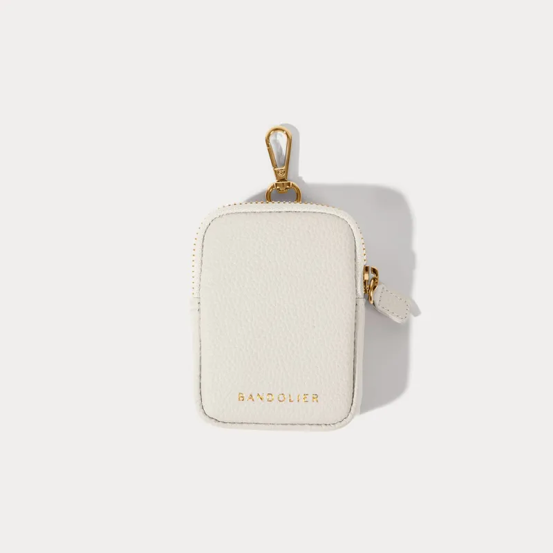 Mini Zip Pouch - Ivory/Gold made by Bandolier