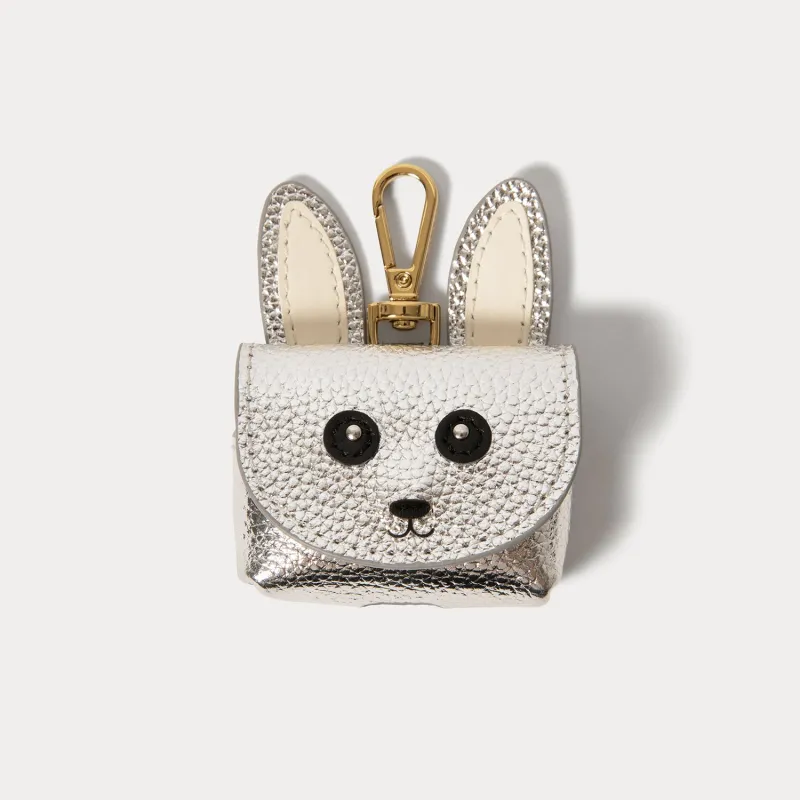 Bunny Animal AirPods Clip-On Pouch - Bunny Silver/Gold made by Bandolier