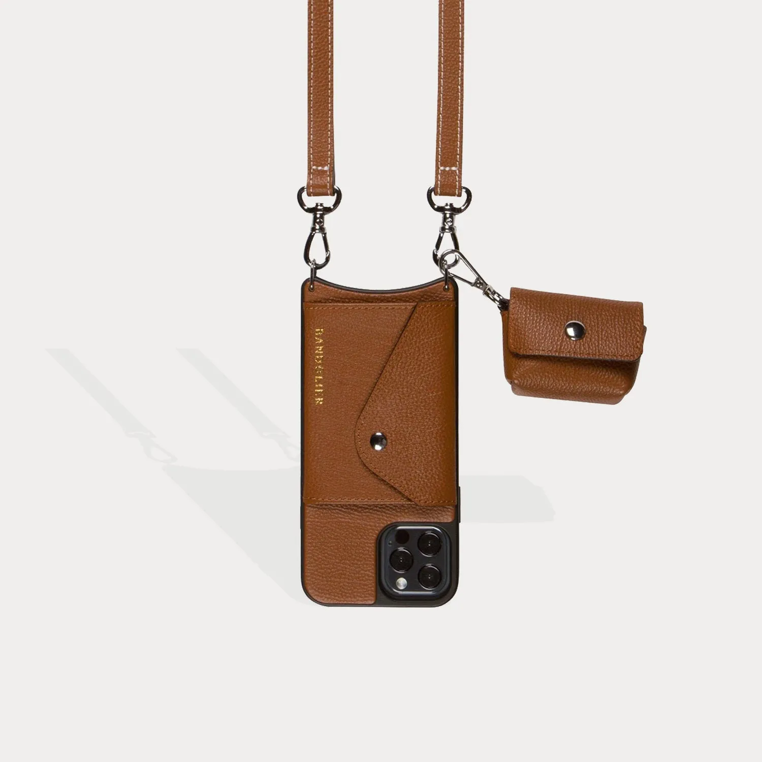 Avery AirPods Clip-On Pouch - Sienna/Silver sold by Bandolier product image thumbnail 3