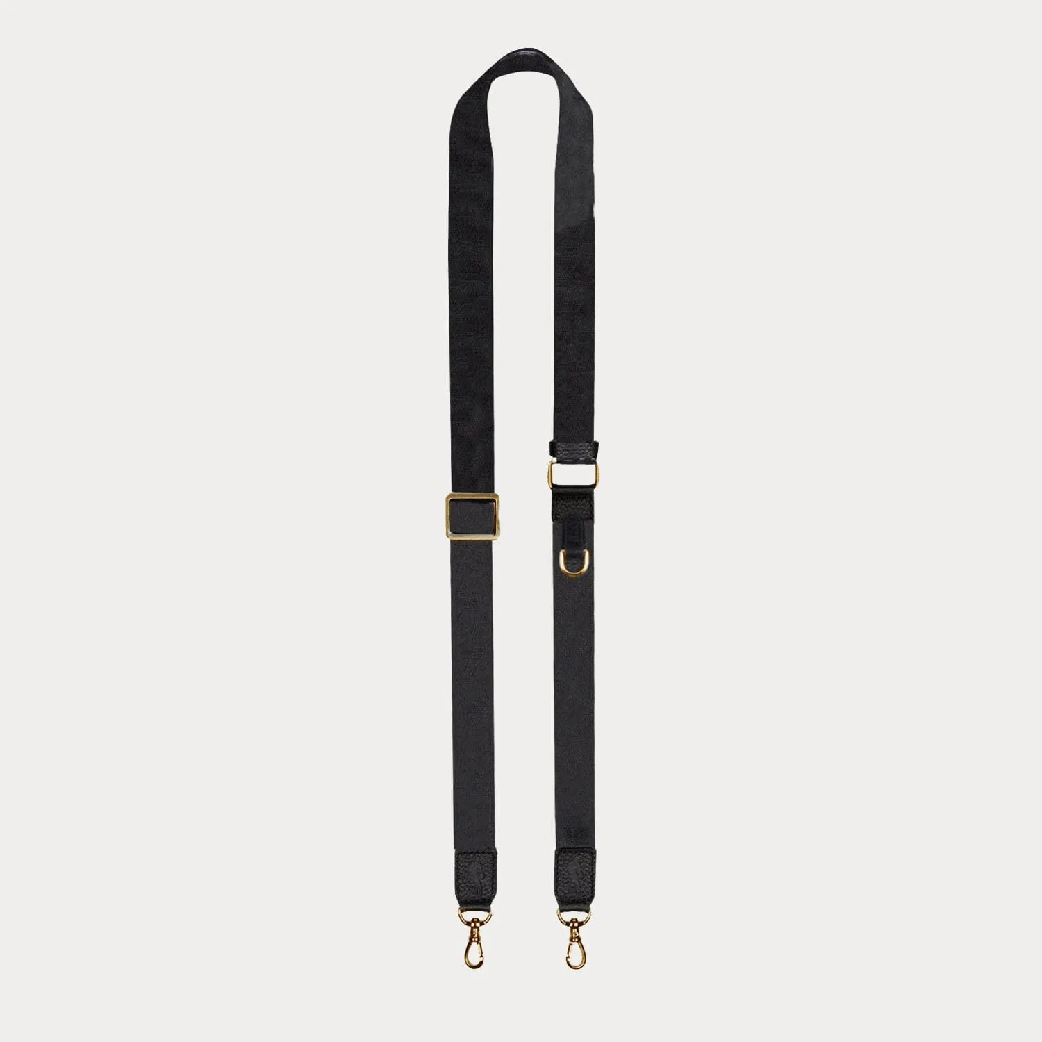 Bobby Nylon Adjustable Crossbody Strap - Black/Gold sold by Bandolier product image thumbnail 4