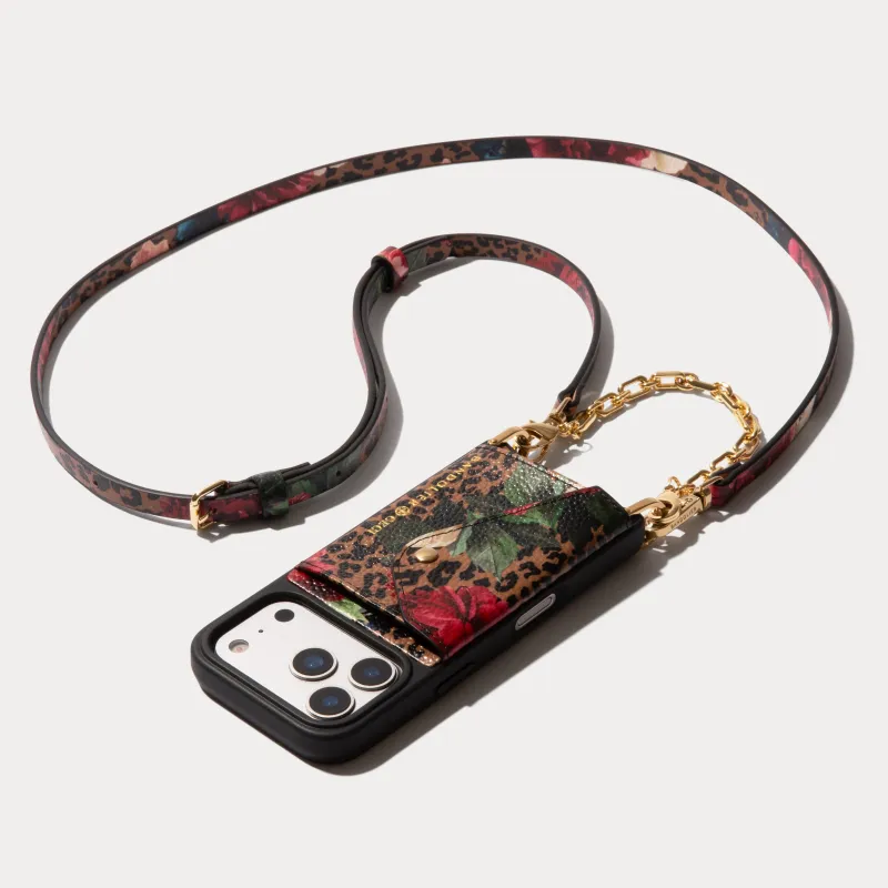 Valentina Duet - Ceci Dark Floral Cheetah/Gold made by Bandolier