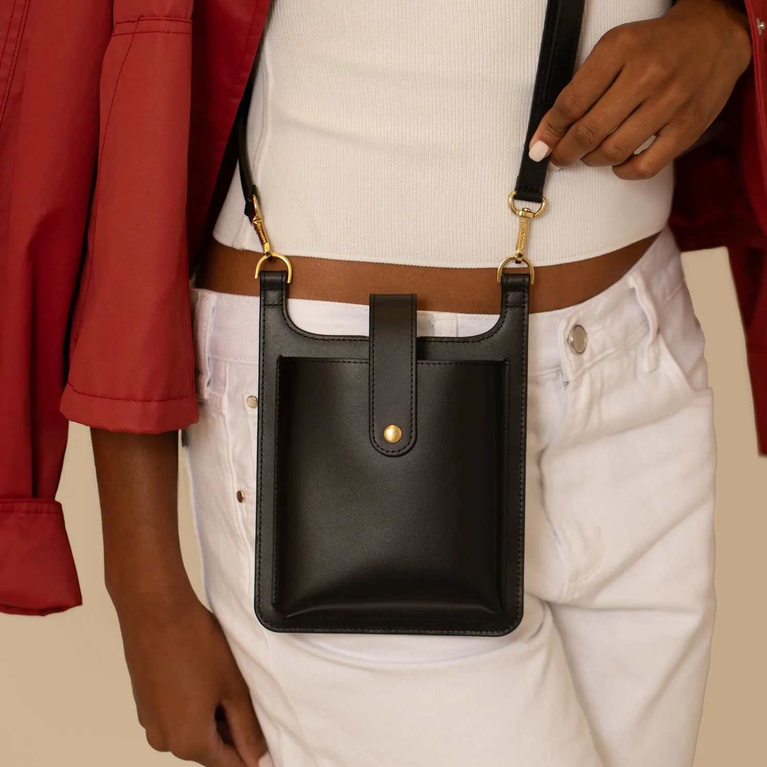 Parker Phone Bag - Black/Gold sold by Bandolier product image thumbnail 2