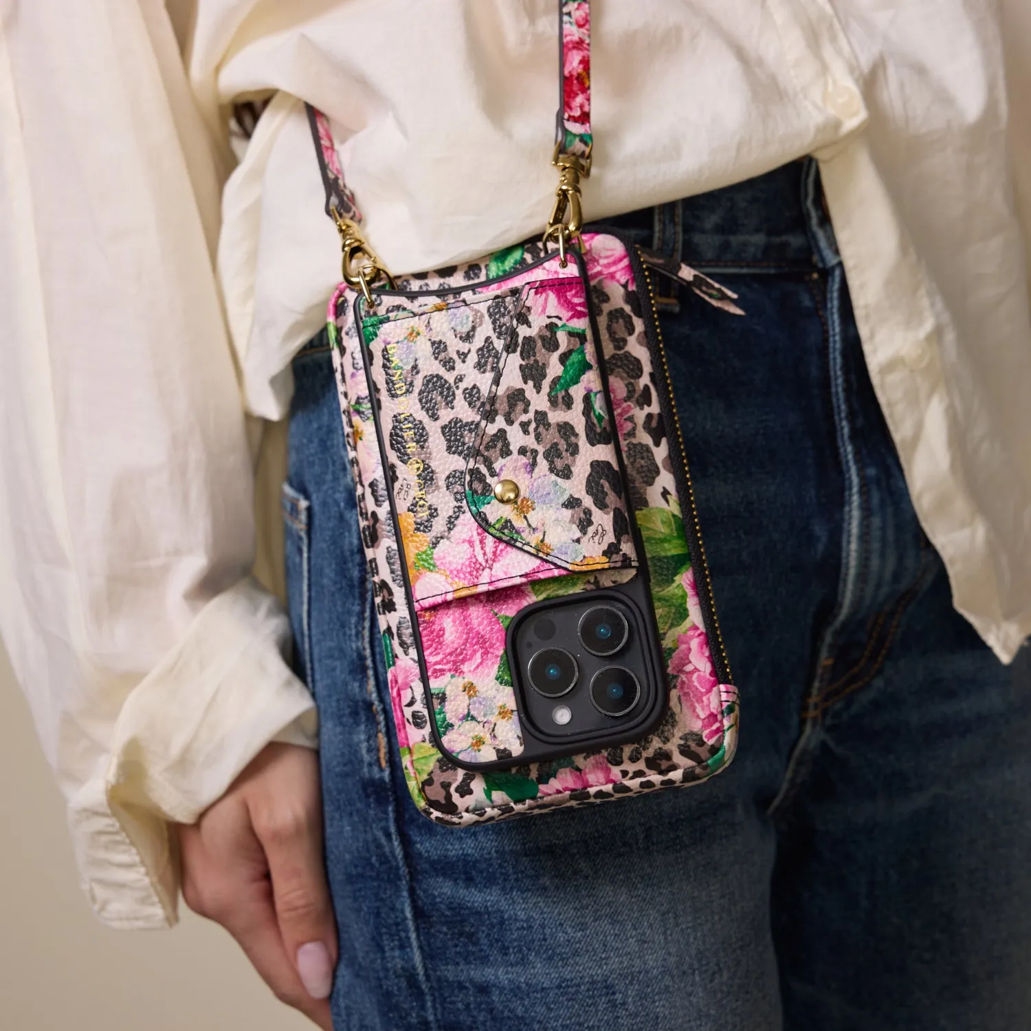 Valentina Duet Pouch Set - Ceci Cheetah/Gold sold by Bandolier product image thumbnail 3