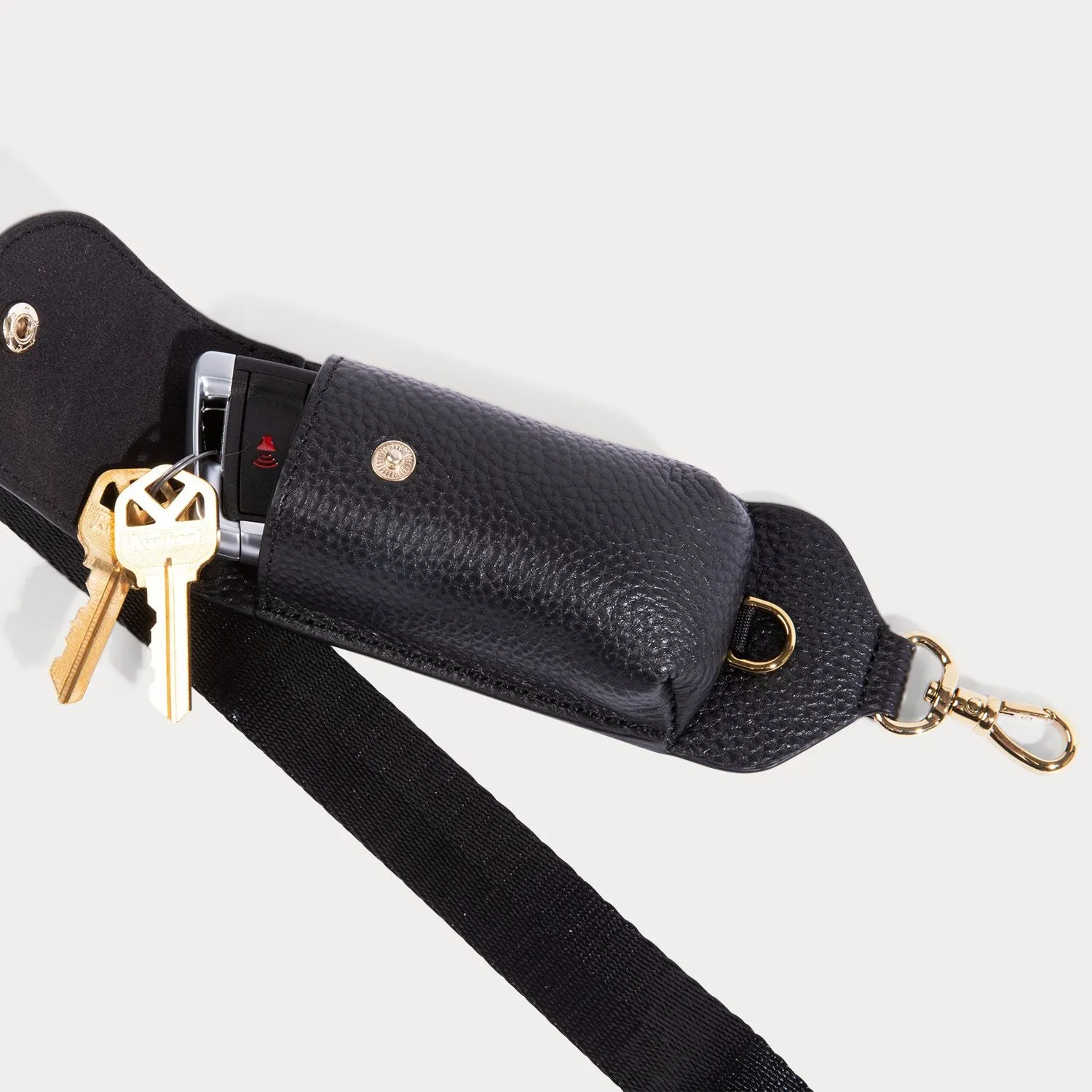 Lana Key Crossbody Strap - Black/Gold sold by Bandolier product image thumbnail 2