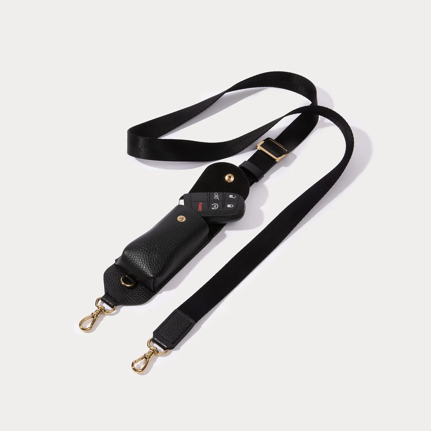 Lana Key Crossbody Strap - Black/Gold sold by Bandolier product image thumbnail 4