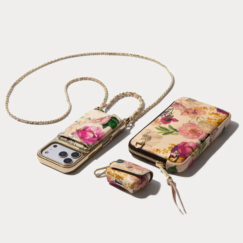 Rae Magnet Duet Essentials Set - Ceci Ivory Floral/Gold sold by Bandolier