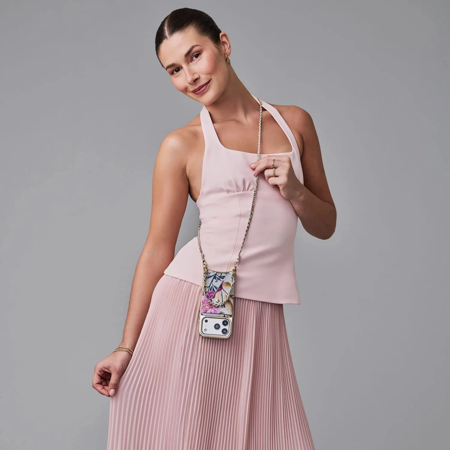 Lily Essentials Set - Ceci Blue Floral Chrome/Gold sold by Bandolier product image thumbnail 4