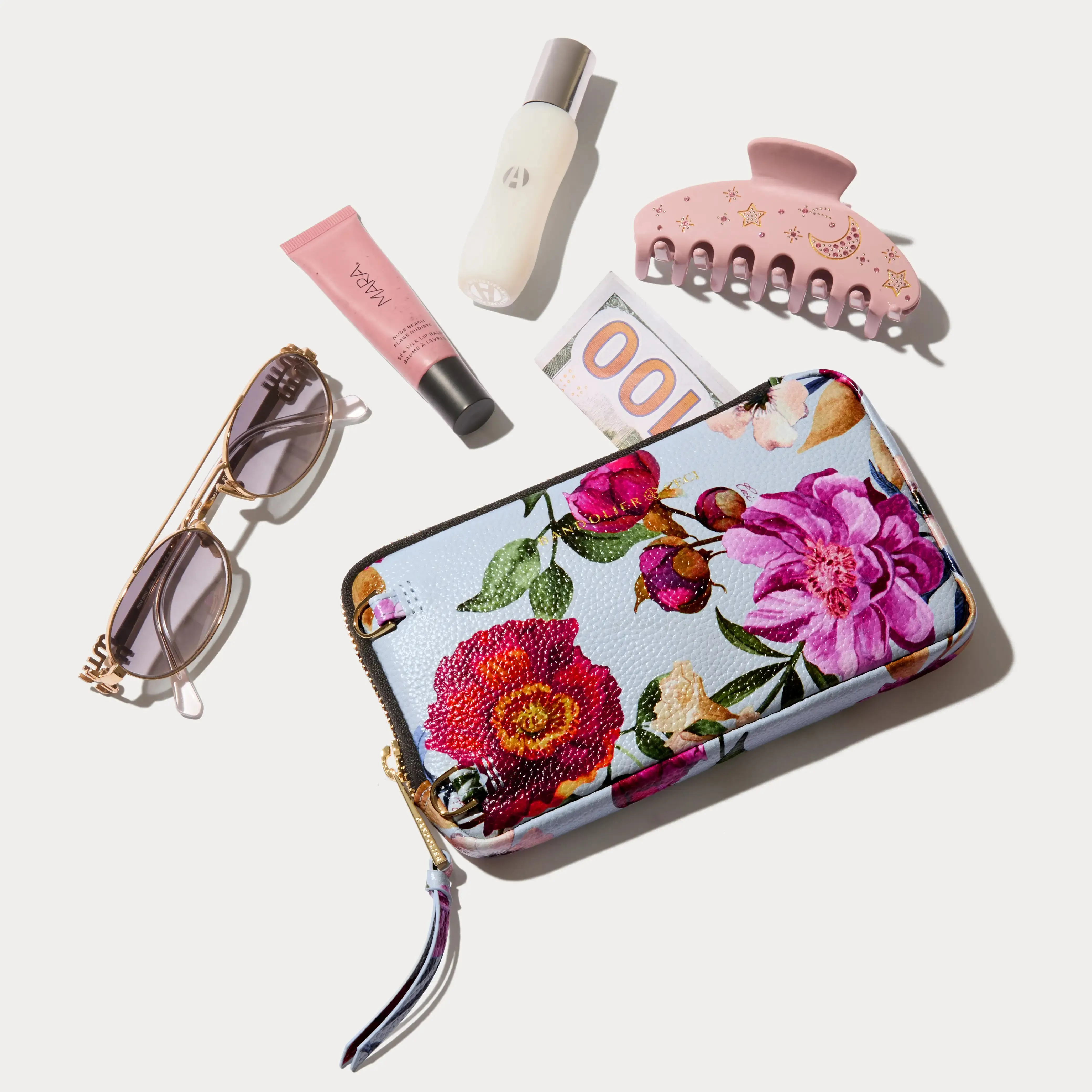 Lily Essentials Set - Ceci Blue Floral Chrome/Gold sold by Bandolier product image thumbnail 5