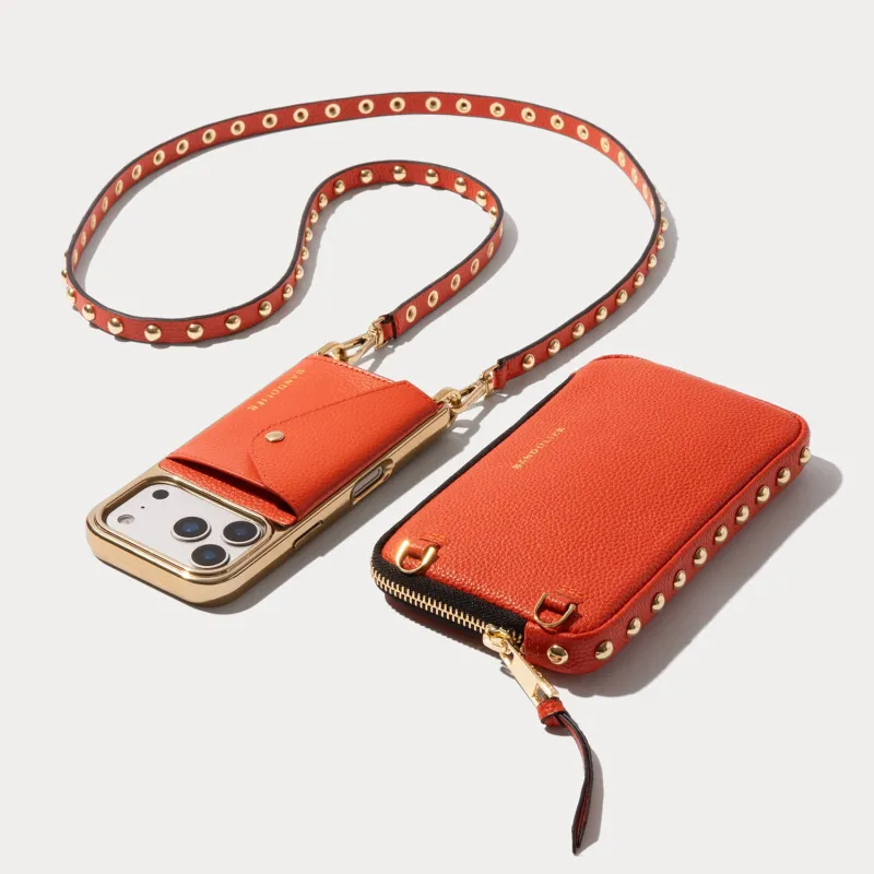 Annie Pouch Set - Orange/Gold made by Bandolier