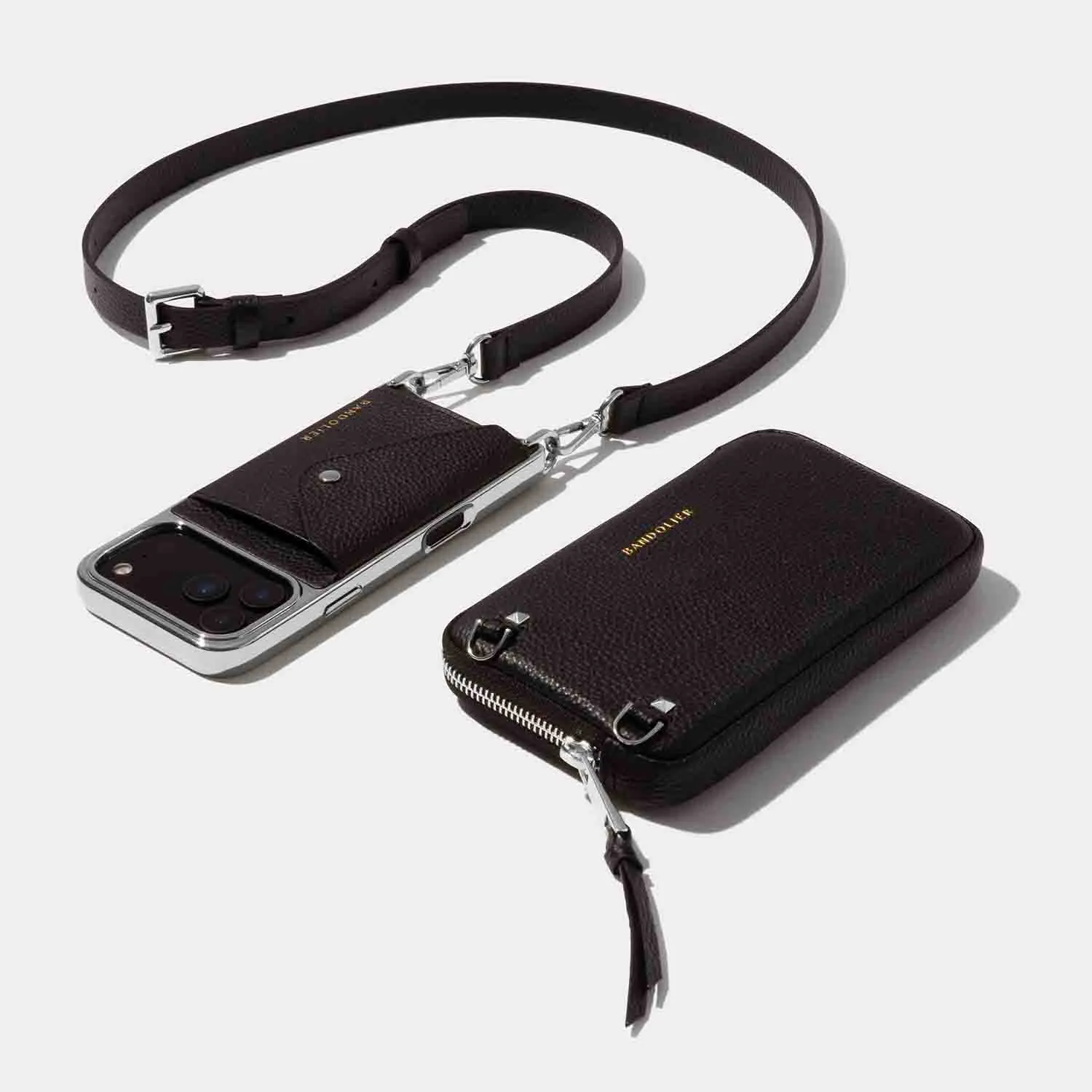 Hailey Pouch Set - Black/Chrome Silver sold by Bandolier