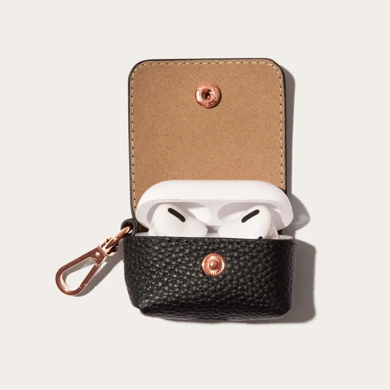 Avery AirPods Clip-On Pouch - Black/Rose Gold made by Bandolier