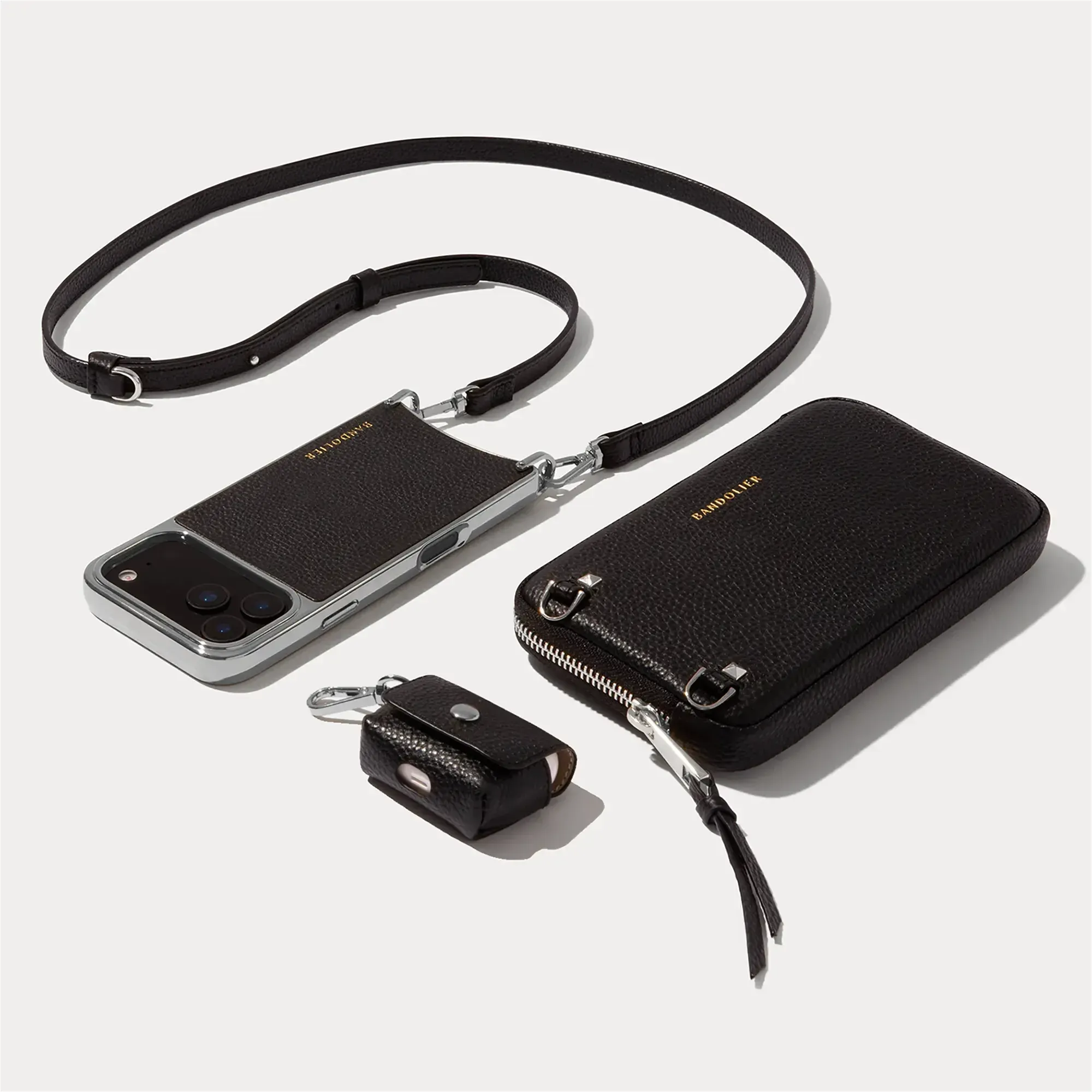 Rayna Chrome Essentials Set - Black/Chrome Silver sold by Bandolier