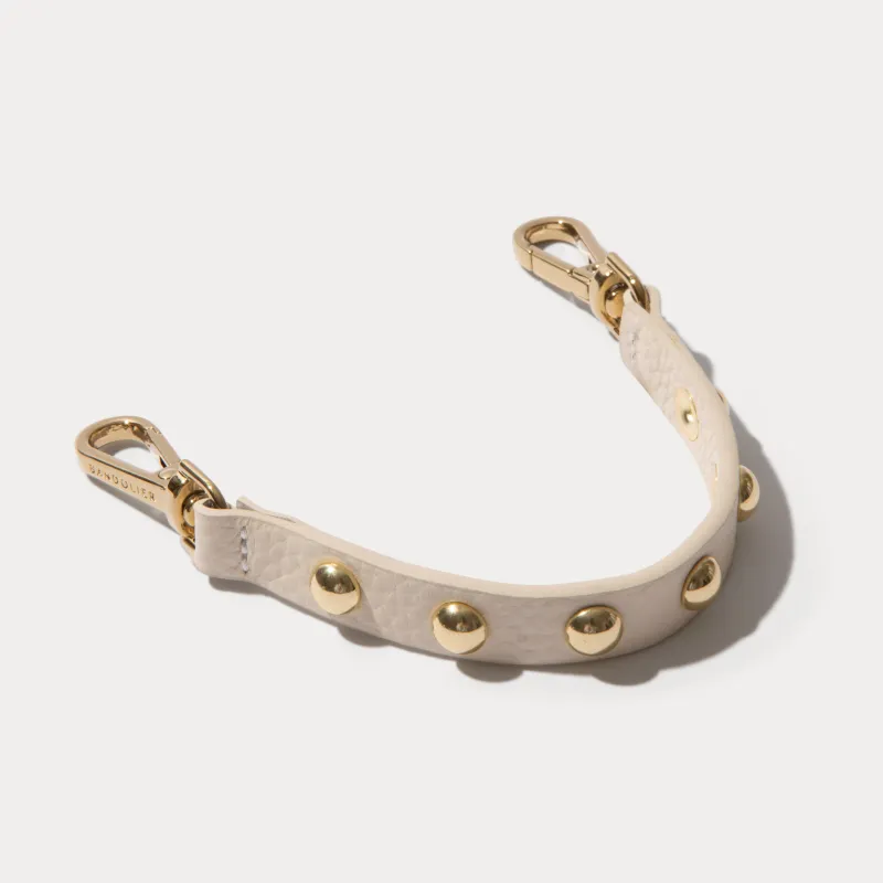 Annie Wristlet - Ivory/Gold made by Bandolier