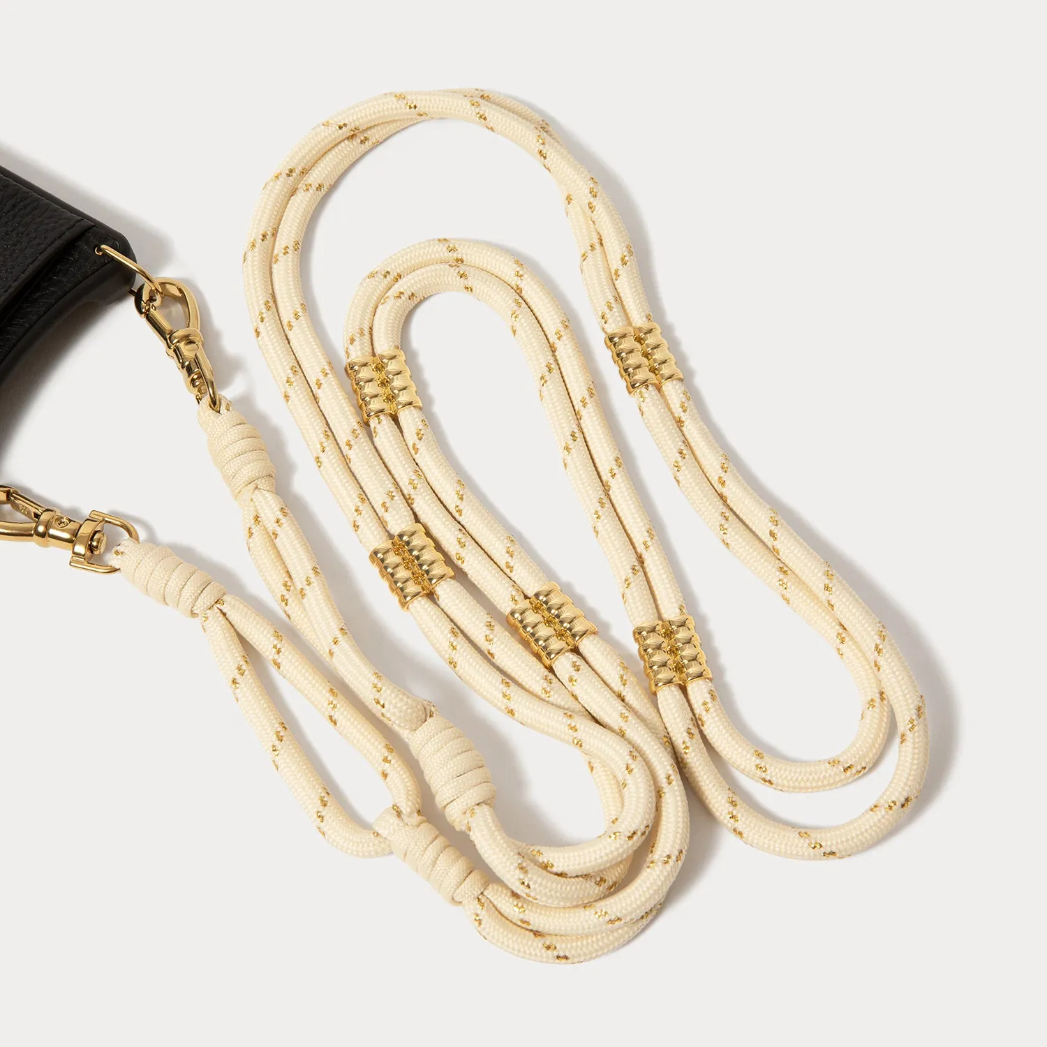 Layla Rope Strap - Ivory/Gold sold by Bandolier product image thumbnail 5