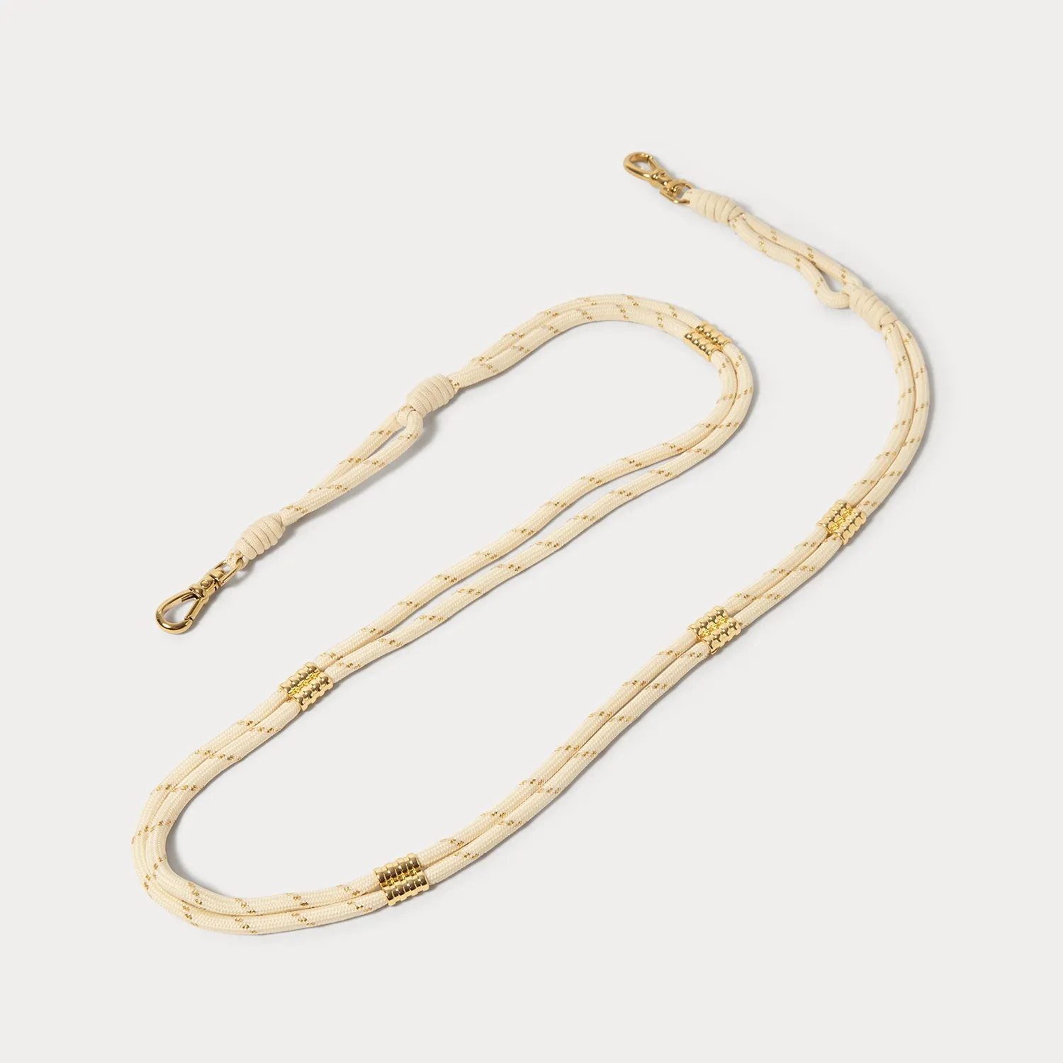 Layla Rope Strap - Ivory/Gold sold by Bandolier product image thumbnail 2