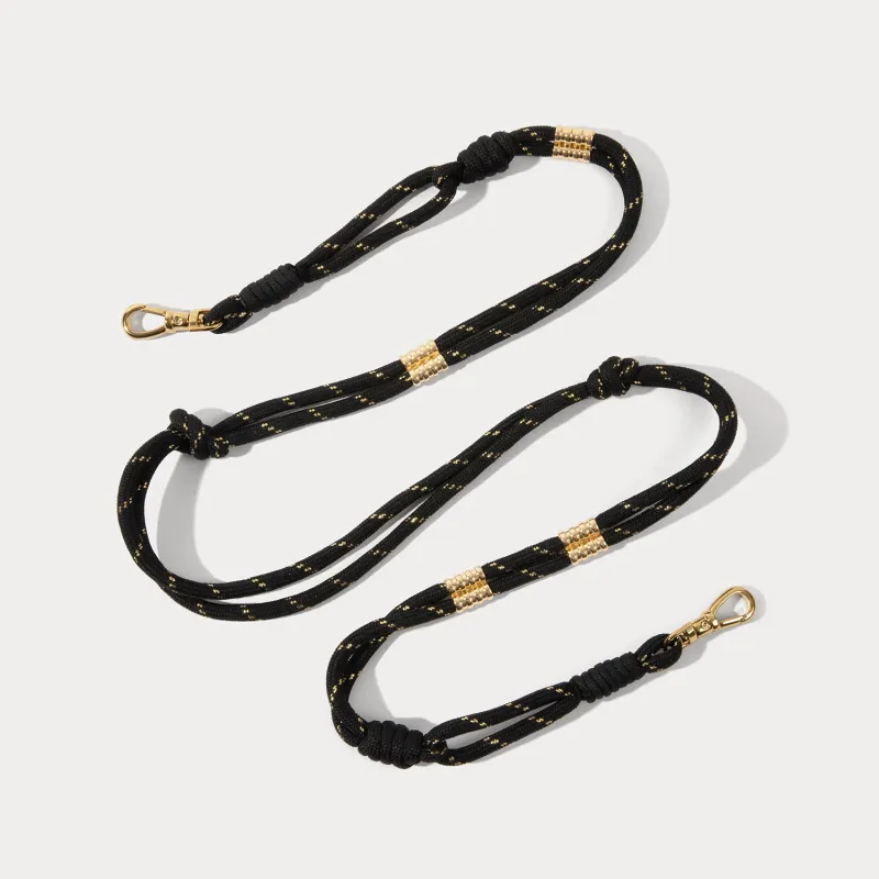 Layla Rope Strap - Black/Gold made by Bandolier
