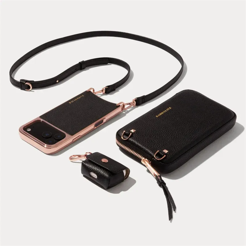 Rayna Chrome Essentials Set - Black/Chrome Rose Gold made by Bandolier