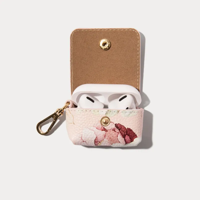 Avery AirPod Clip-On Pouch - Ceci Pink Floral/Gold made by Bandolier