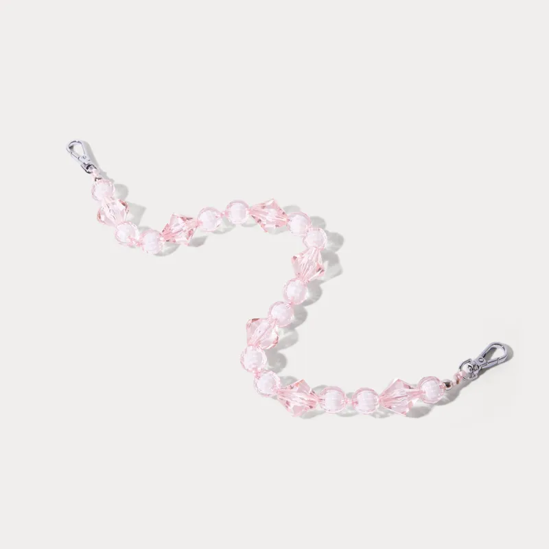 Brandi Wristlet - Pastel Pink/Silver made by Bandolier