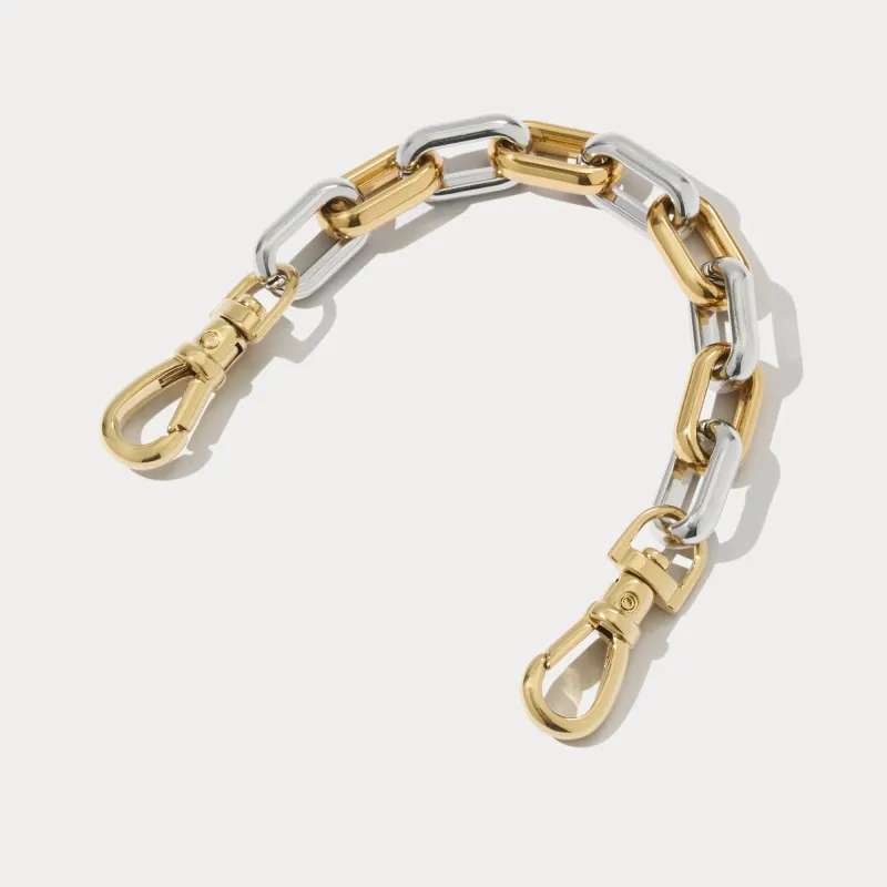 Astrid Wristlet - Silver/Gold made by Bandolier